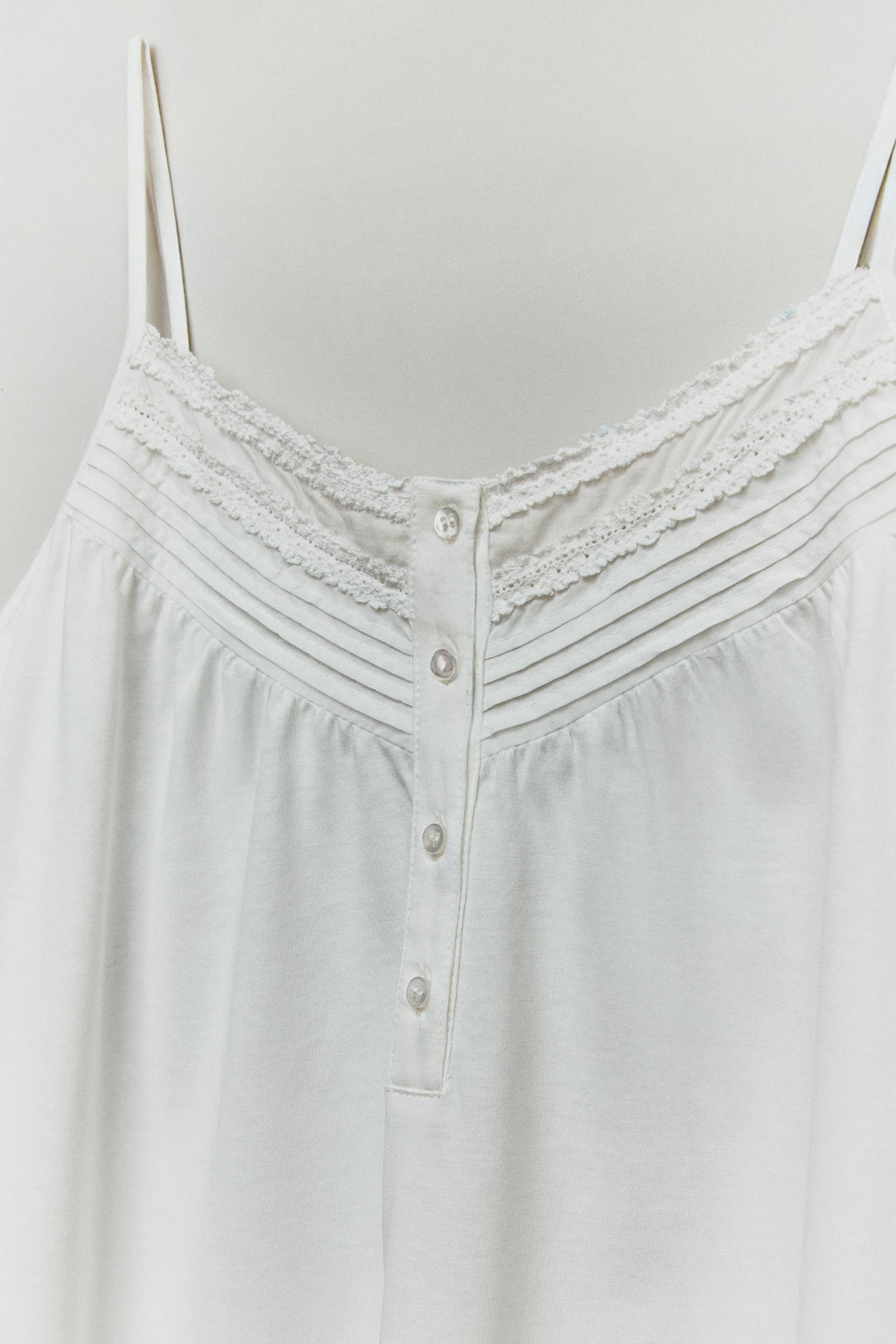 CHEMISE DE NUIT COTON BRODERIES